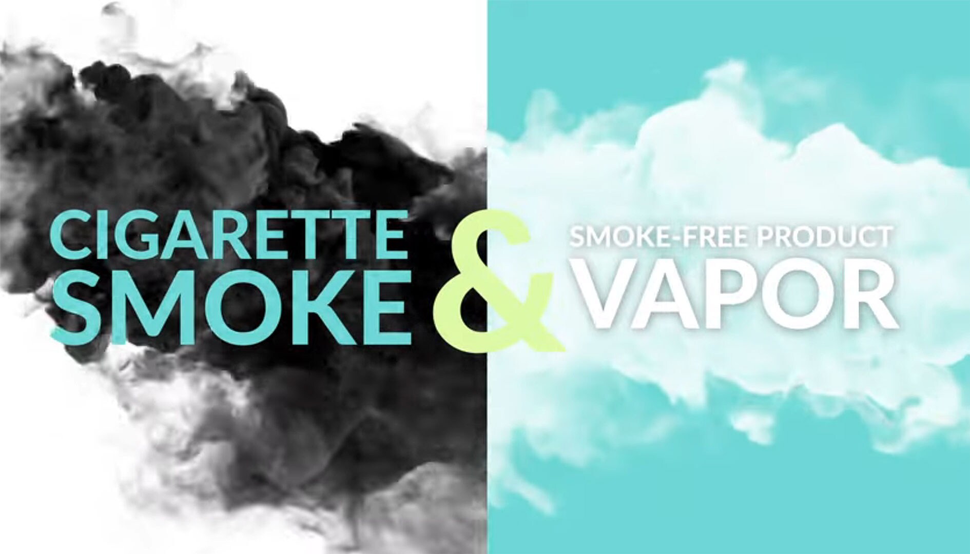 The difference between cigarette smoke and vapor from a smoke free product