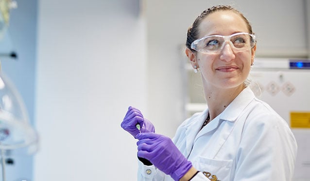 Female scientist in a laboratory