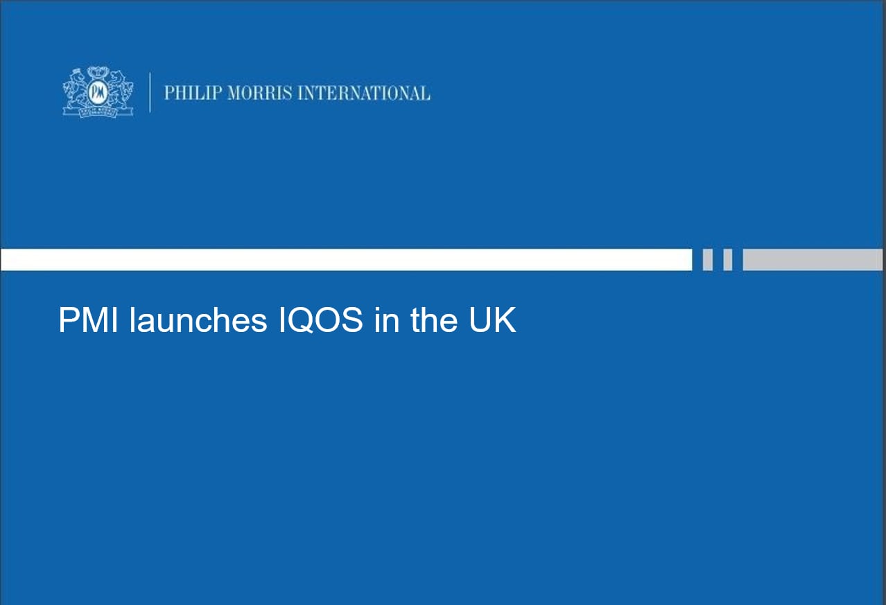 UK IQOS launch